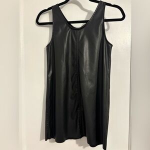 H&M Black Faux Leather Tank Top